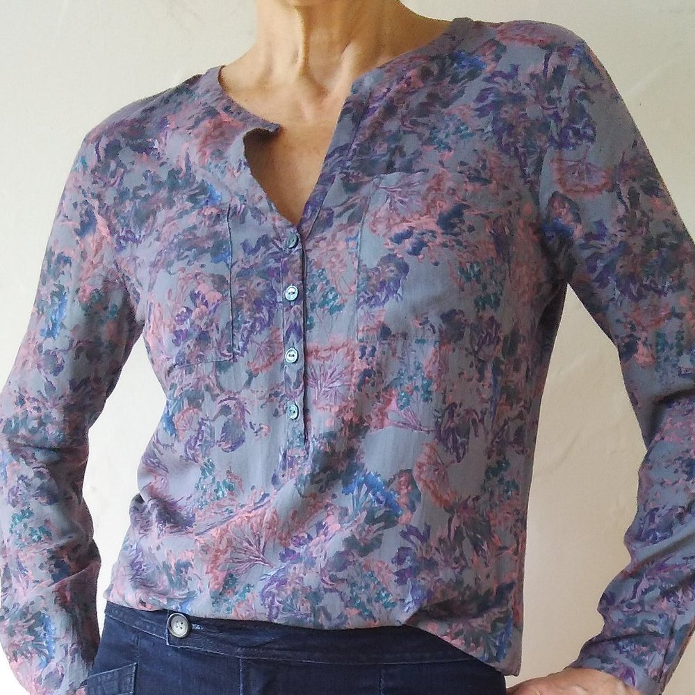 Tom Tailor lightweight flowery long sleeve blouse
